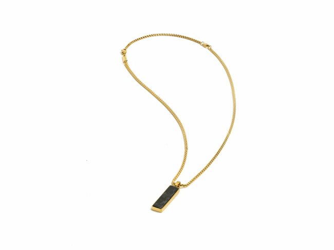 GEMINI | Collier | Acier | Carbone | Galli Gold Black | NNG6