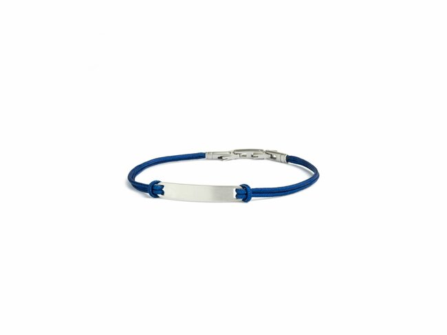 GEMINI | Bracelet | Nylon bleu | Acier | NYL42