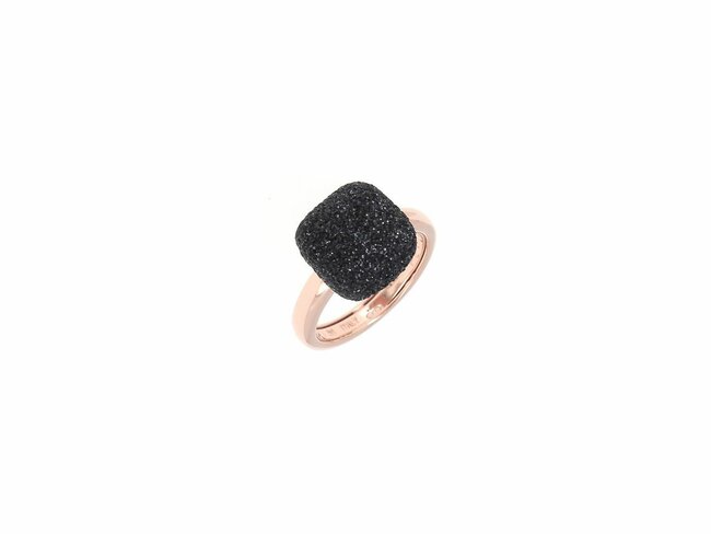 Pesavento | Bague | Argent Rosé | Poussière Noire | WPLVA1250