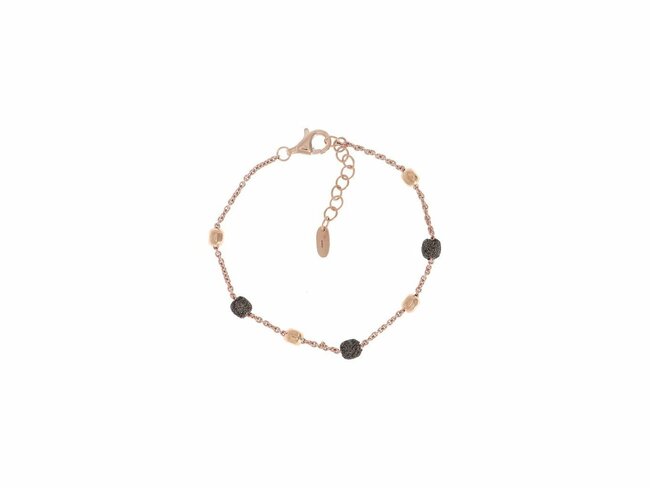 Pesavento | Bracelet | Argent Rosé | Polvere Brown | WPLVB909