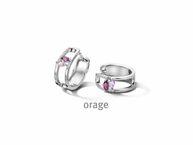 Orage | Boucles d'Oreilles | Argent | Oxyde de Zirconium | BA047