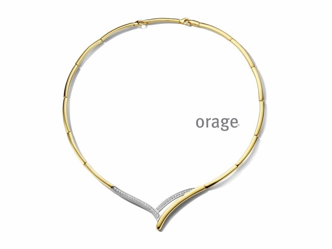 Orage | Collier | Plaqué Or | Oxyde de Zirconium | BA079