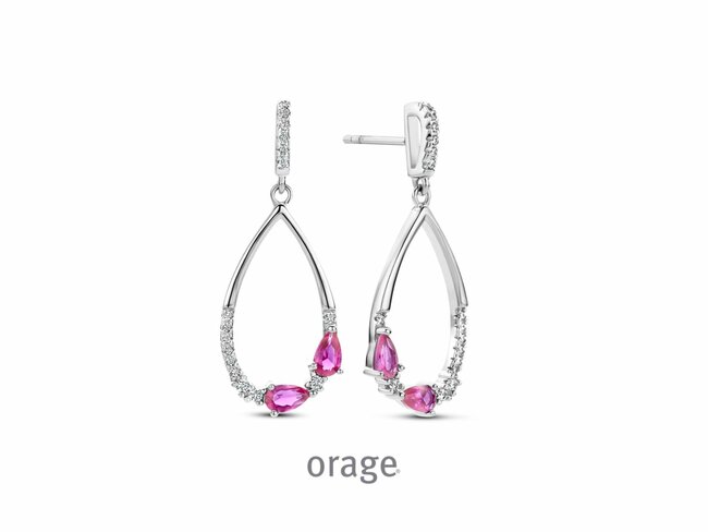 Orage | Boucles d'Oreilles | Argent | Oxyde de Zirconium | BA036