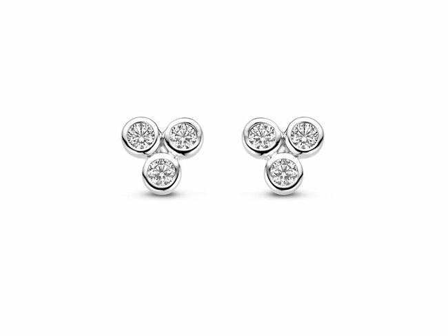 Naiomy Silver | Boucles d'Oreilles | Argent | Oxyde de Zirconium | N4R68