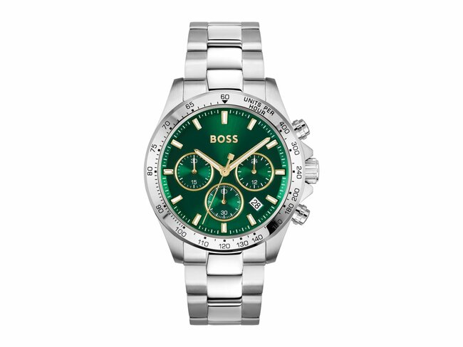 Hugo / Boss | Homme | Quartz | Chrono | Acier Inoxydable | Vert | 43mm | 1514217