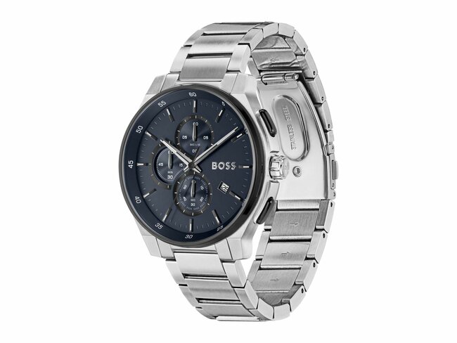 Hugo / Boss | Homme | Quartz | Chrono | Acier Inoxydable | Bleu | 44mm | 1514189