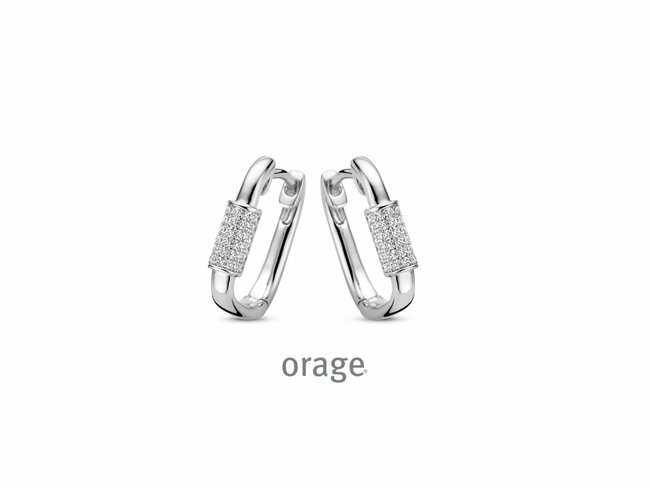 Orage | Boucles d'Oreilles | Argent | Oxyde de Zirconium | BA029