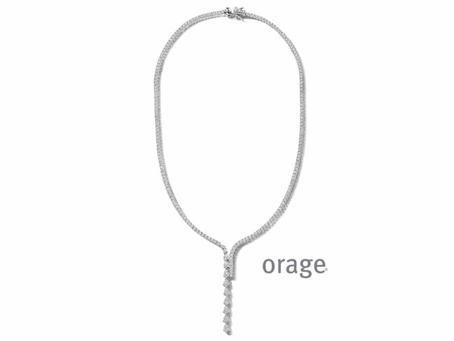 Orage | Collier | Argent | Oxyde de Zirconium | BA065