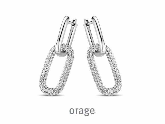 Orage | Boucles d'Oreilles | Argent Oxyde de Zirconium | BA033