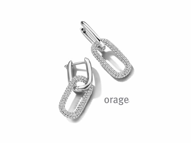 Orage | Boucles d'Oreilles | Argent Oxyde de Zirconium | BA033