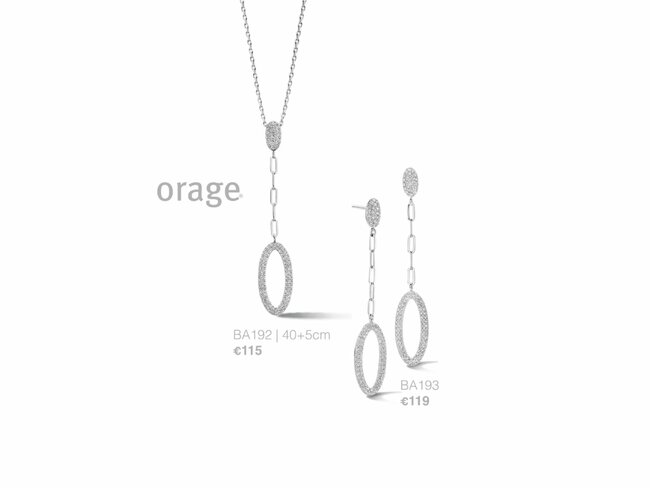 Orage | Collier | Argent | Oxyde de Zirconium | BA192