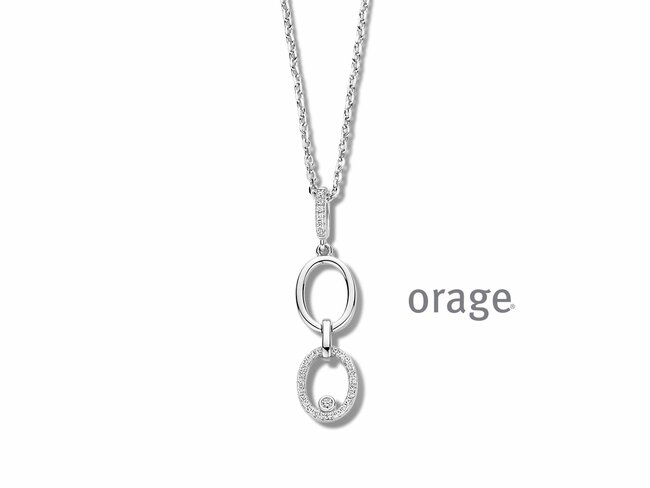 Orage | Collier | Argent | Oxyde de Zirconium | BA0183