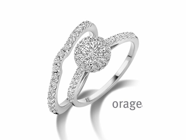 Orage | Bagues | Argent | Oxyde de Zirconium | 2Pc | BA072