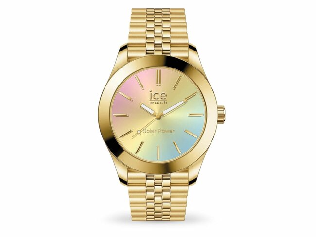 Ice-Watch | Femme | Quartz | Ice Steel | Solar | Gold Rainbow | Small | 023992