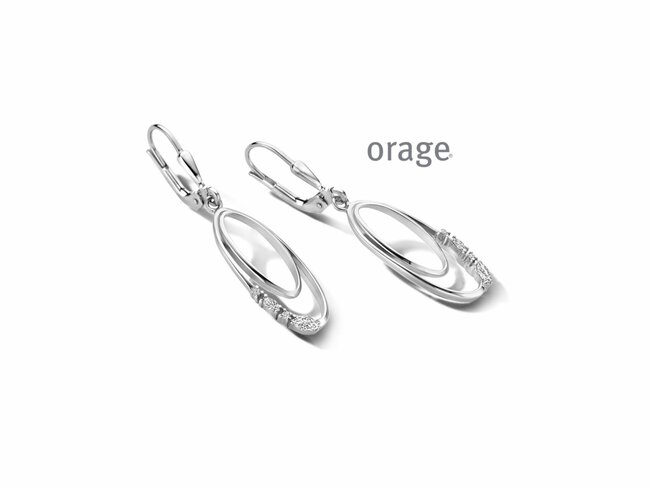 Orage | Boucles d'Oreilles | Argent | Oxyde de Zirconium | BA058