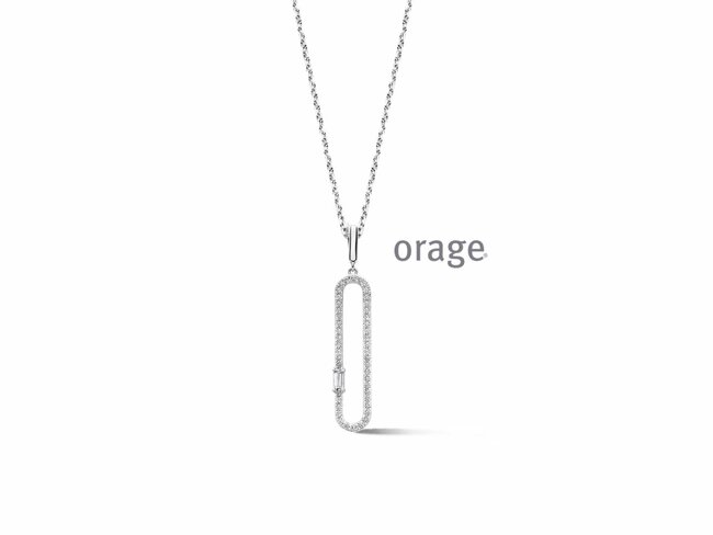 Orage | Collier | Argent | Oxyde de Zirconium | BA002