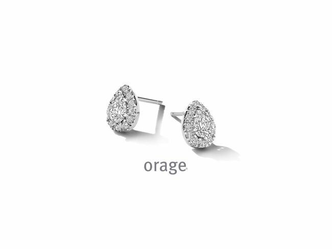 Orage | Boucles d'Oreilles | Argent | Oxyde de Zirconium | BA110