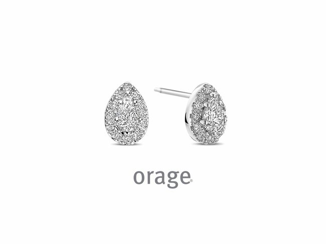 Orage | Boucles d'Oreilles | Argent | Oxyde de Zirconium | BA110