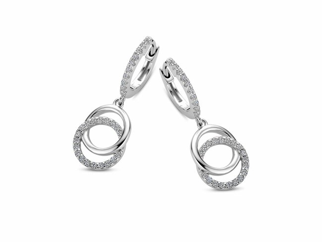 Naiomy Silver | Boucles d'Oreilles | Argent | Oxyde de Zirconium | N4S56