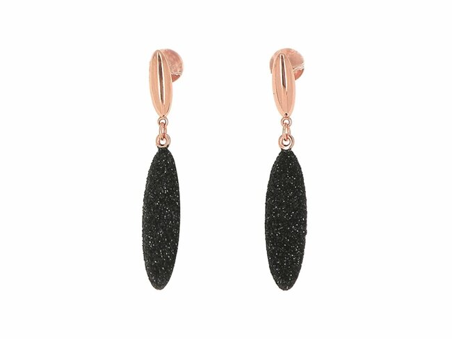 Pesavento | Boucles D'Oreilles | Argent Rosé | Polvere Di Sogni | Black | WPLVO2667