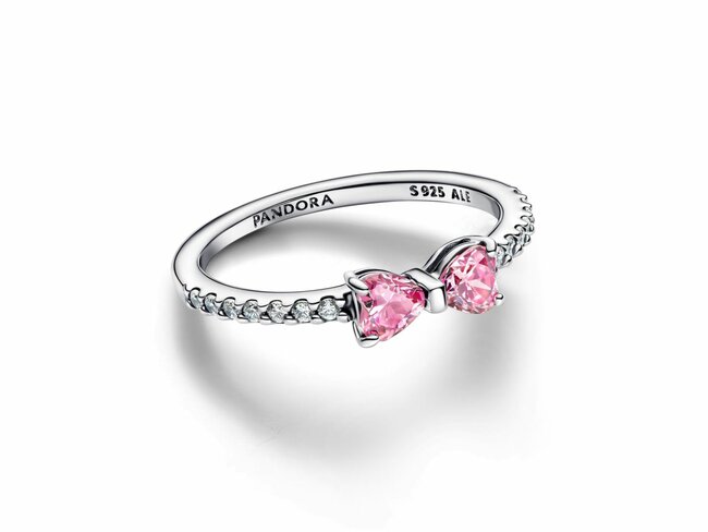 Pandora | Bague | Noeud Rose Scintillant | 193510C01