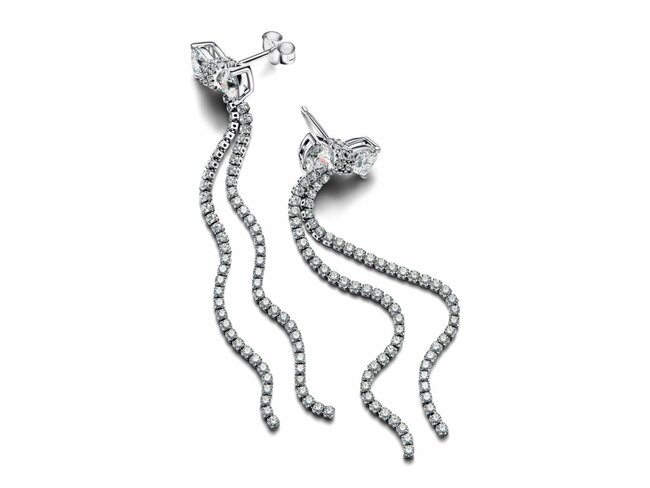 Pandora | Boucles d'Oreilles | Noeud Pavé | 293544C01