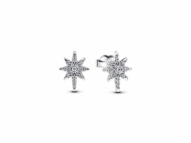 Pandora | Boucles d'Oreilles | Etoile Polaire Scintillante | 293587C01