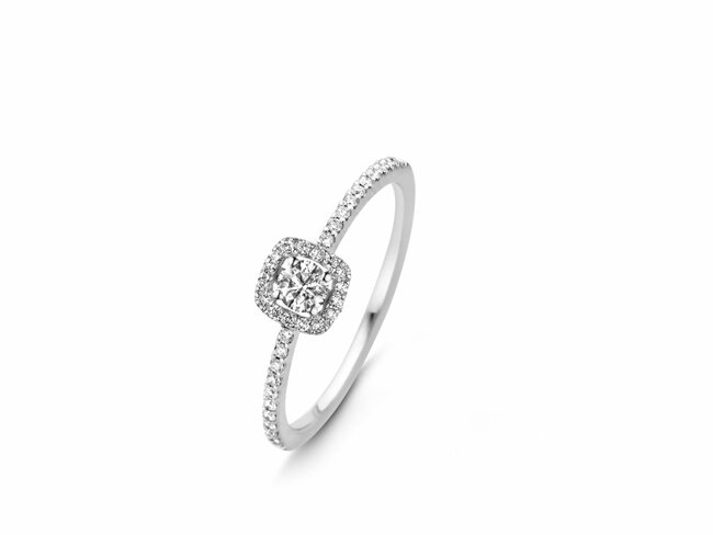 One More 18K | Bague | Salina | Or Blanc | Diamants 0.050ct | 0.160ct | 91DF24/A