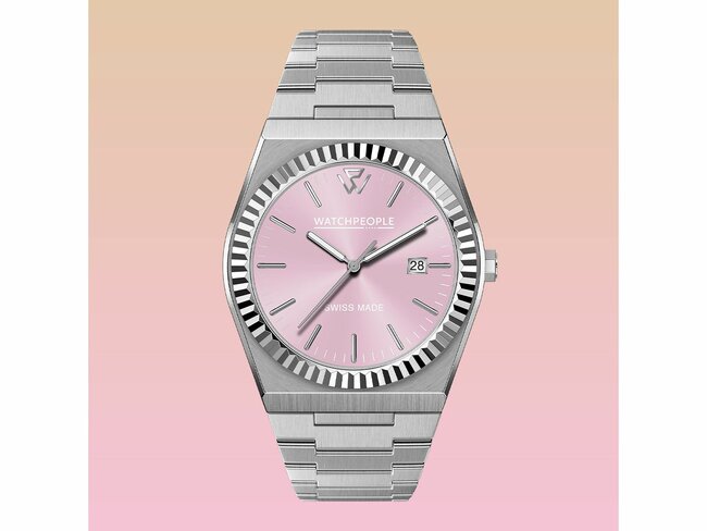 Watch People | Femme | Quartz | WP1 | Acier Inoxydable | Argenté | Pink | 36mm | 700351