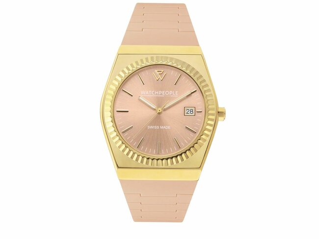 Watch People | Femme | Quartz | WP1 | Doré | Silicone | Peach | 36mm |  | 700368