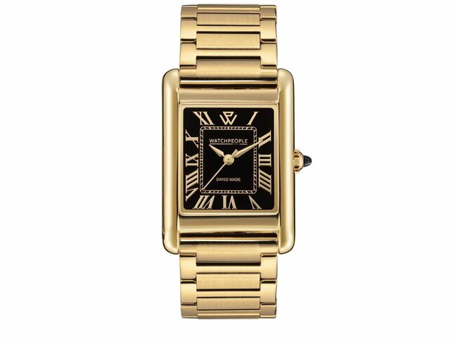 Watch People | Femme | Quartz | WP6 |Acier Inoxydable | Doré | Black Gold | 27x38 | 700710