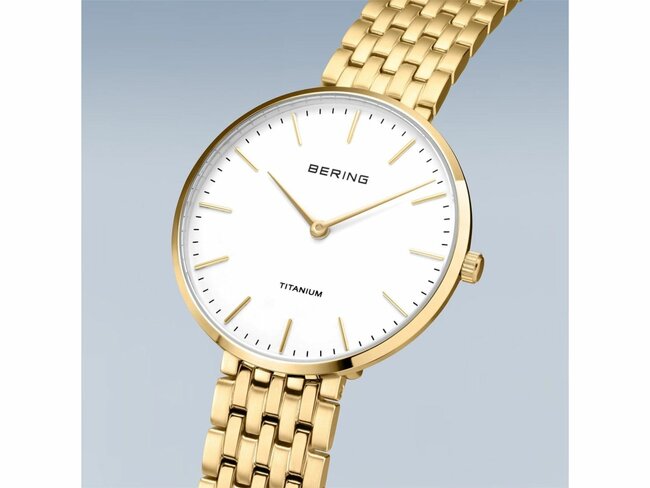 Bering | Homme | Quartz | Titanium | Doré | Ultra Slim | ø34mm | 19334-334