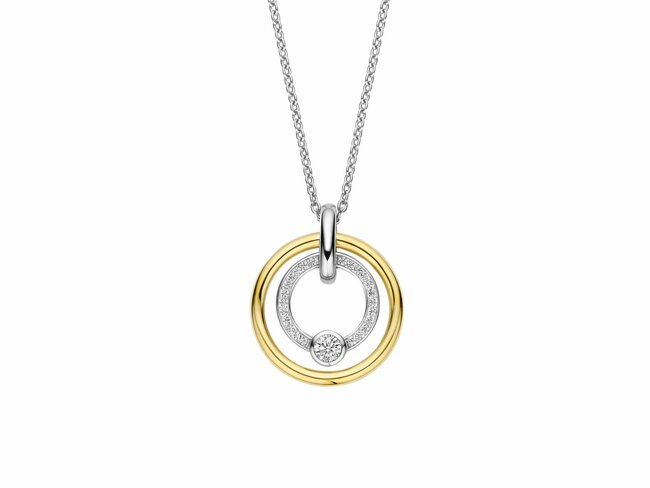 Ti Sento | Collier | Argent Bicolore | Oxyde de Zirconium | 34056ZY