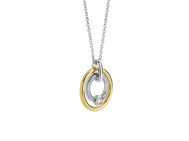 Ti Sento | Collier | Argent Bicolore | Oxyde de Zirconium | 34056ZY