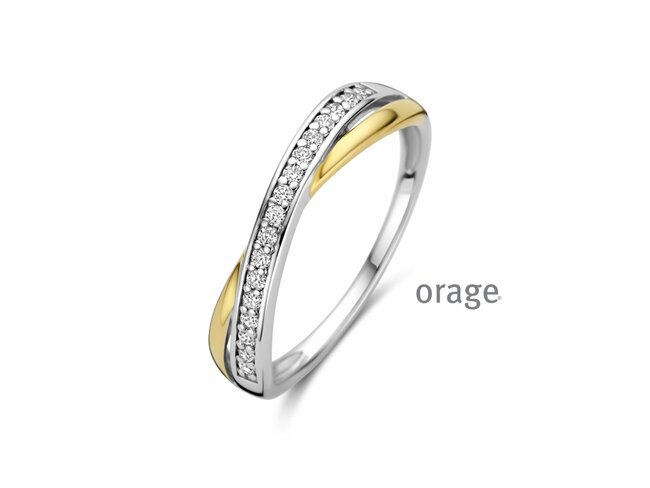 Orage | Bague | Argent | Bicolore | Oxyde de Zirconium | BA081