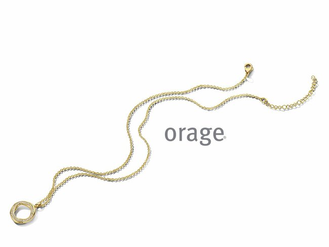 Orage | Collier | Plaqué Or | Oxyde de Zirconium | BA010