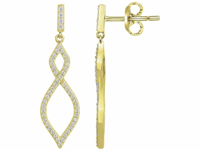 Loumya Silver | Boucles d'Oreilles | Plaqué or | Oxyde de Zirconium | 76400327