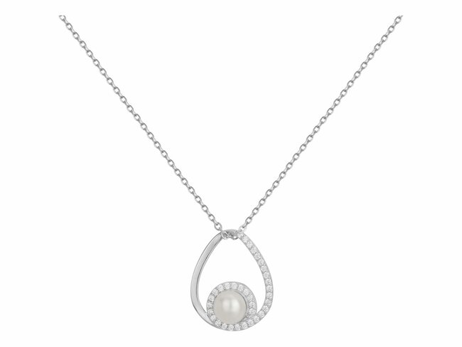 Loumya Silver | Collier | Argent | Perle de Culture | Oxyde de Zirconium | 70700906