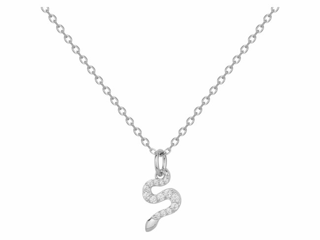 Loumya Silver | Collier | Argent | Oxyde de Zirconium | Serpent | 70700963