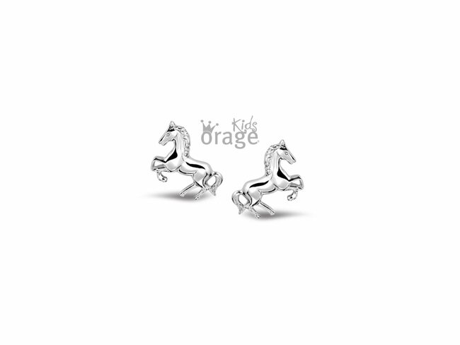 Orage Kids | Boucles d'Oreilles | Argent | Chevaux | K2167