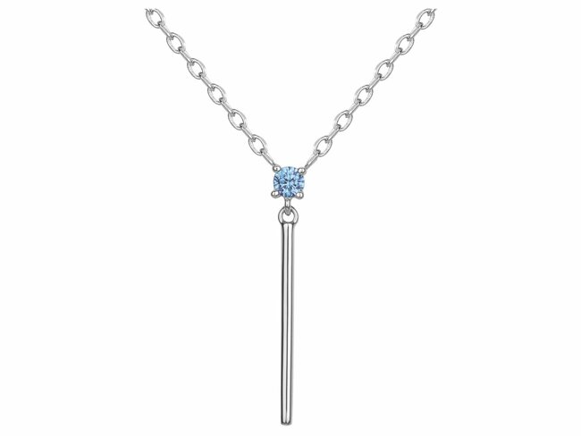 Loumya Silver | Collier | Argent | Oxyde de Zirconium | Spinelle Synthétique Bleu |70700883