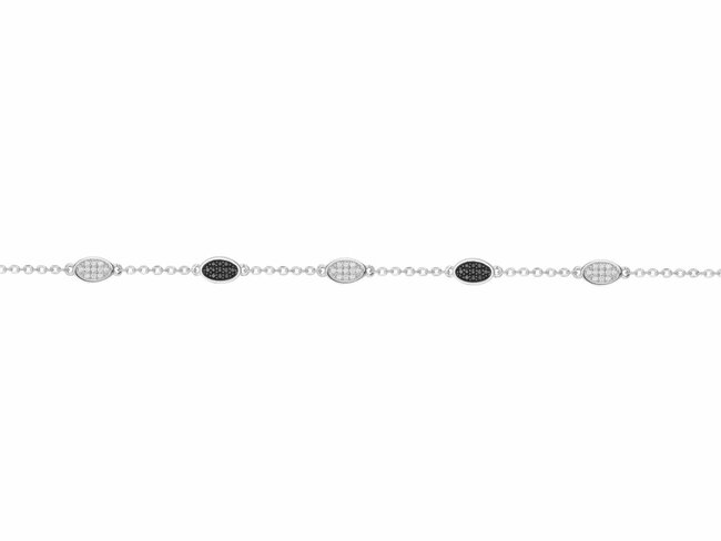 Loumya Silver | Bracelet | Argent | Oxyde de Zirconium | Noir | 70300403