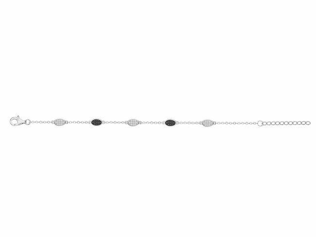 Loumya Silver | Bracelet | Argent | Oxyde de Zirconium | Noir | 70300403