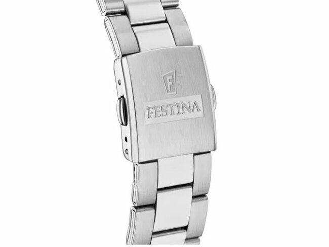 Festina | Homme | Quartz | Chrono | Acier Inoxydable | 43.5mm | Blanc | F16820/Q