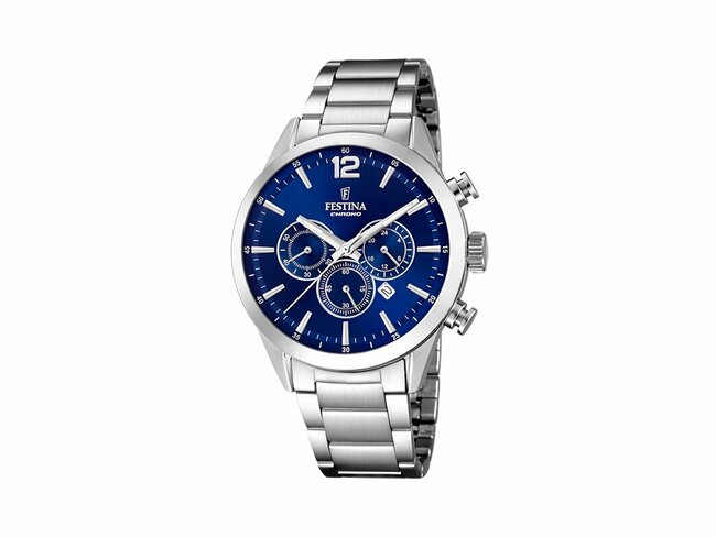 Festina | Homme | Quartz | Chrono | Acier Inoxcydable | ø43.5mm | Bleu | F20343/7