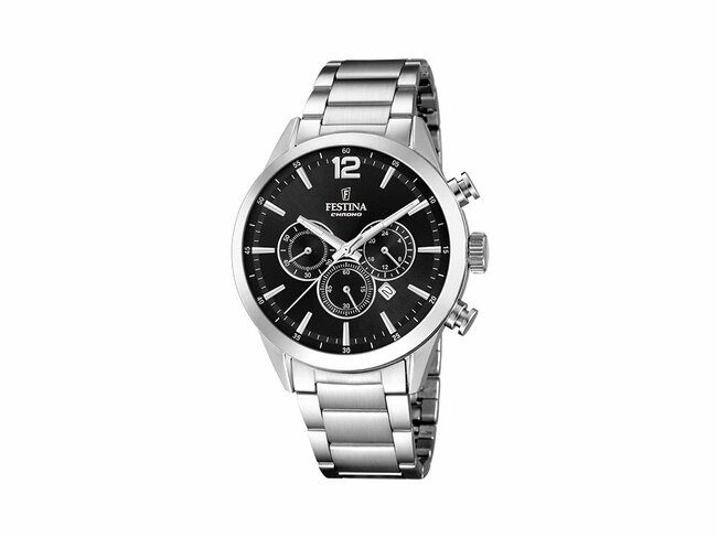 Festina | Homme | Quartz | Chrono | Acier Inoxydable | ø43.5mm | Noir | F20343/8