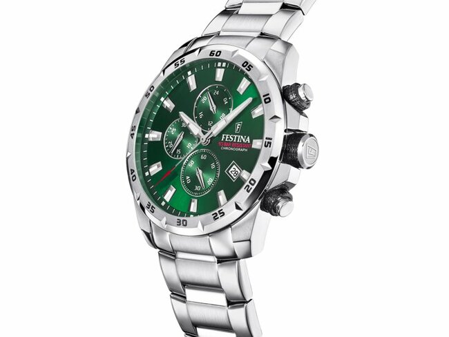 Festina | Homme | Quartz | Chrono | Acier Inoxydable | ø45mm | Vert | F20463/3