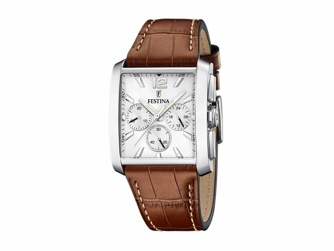 Festina | Homme | Quartz | Chrono | Cuir Marron | 37x12.5mm | F20636/1