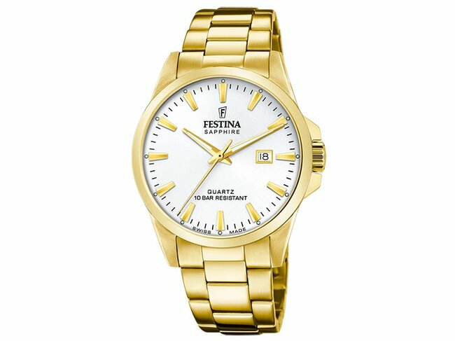 Festina | Homme | Quartz | Swiss | Acier Inoxydable | Doré | ø41mm | F20044/2