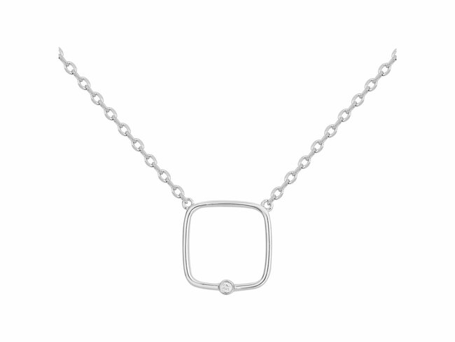 La Garçonne Diamant | Collier | Argent | Diamant 0.015ct | 20700054